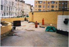 Roofing of the pumping station c2000